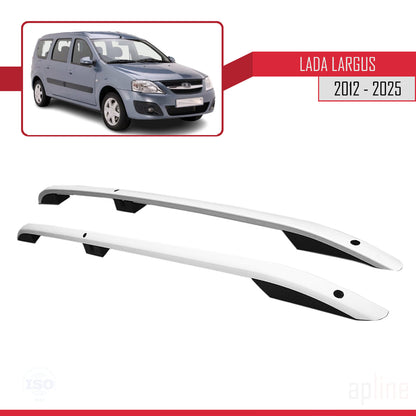 Compatible avec Lada Largus 2012-2025 (Empattement Court L1/H1) Rails de Toit Porte-bagages sur le Toit Gris
