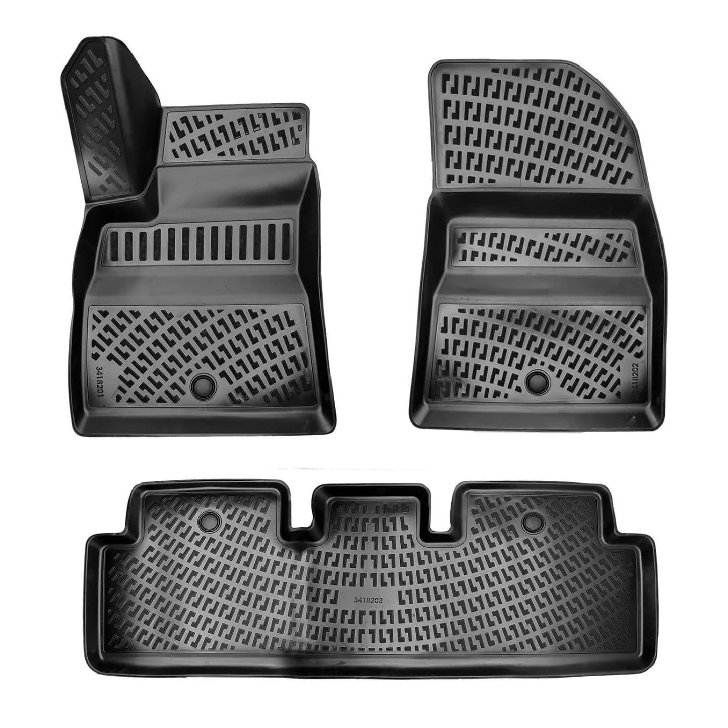 Compatible avec Tesla Model 3 2017-2025 4D Tapis de Voiture Noir