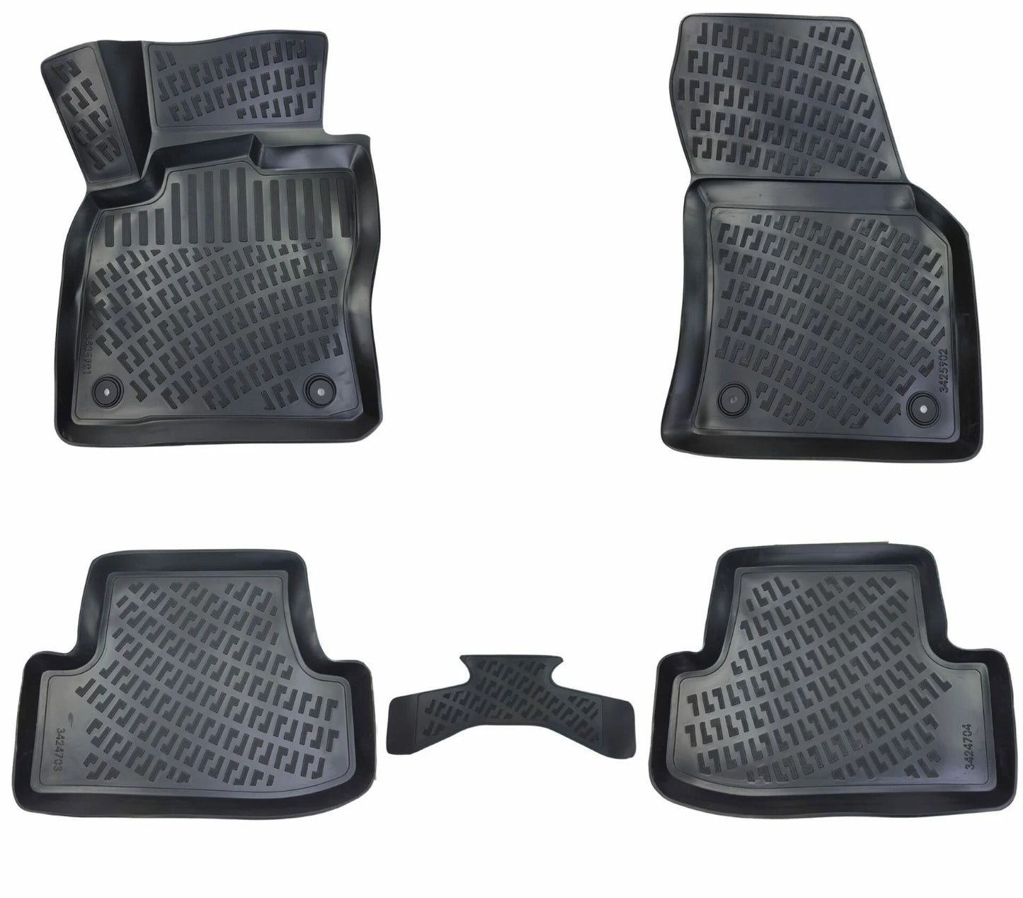 Compatible avec Volkswagen T-Roc 2017-2025 4D Tapis de Voiture Noir