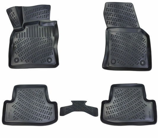 Compatible avec Volkswagen T-Roc 2017-2025 4D Tapis de Voiture Noir