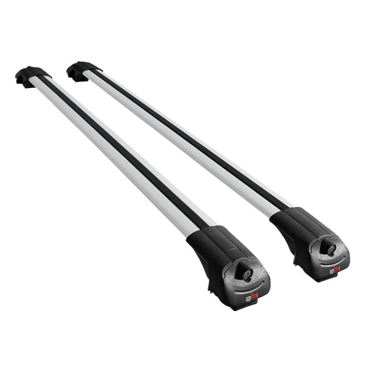 Compatible avec Alfa Romeo 156 (T932) Break 2000-2006 ACE-1 Barres de Toit Railing Porte-Bagages de Voiture Gris Aluminium 2 Barres