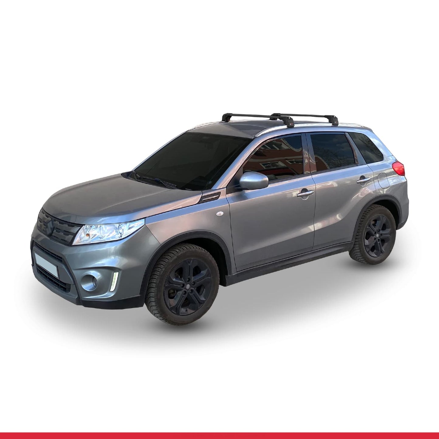 Compatible avec Suzuki Vitara/Escudo (LY) 2015-2025 ACE-2 Barres de Toit Railing Porte-Bagages de Voiture Noir Aluminium 2 Barres