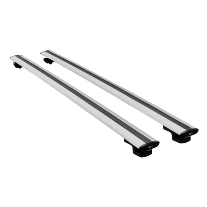 Compatible avec Nissan Pathfinder 3 (R51) 2004-2012 BASIC Model Barres de Toit Railing Porte-Bagages de Voiture Gris Aluminium 2 Barres