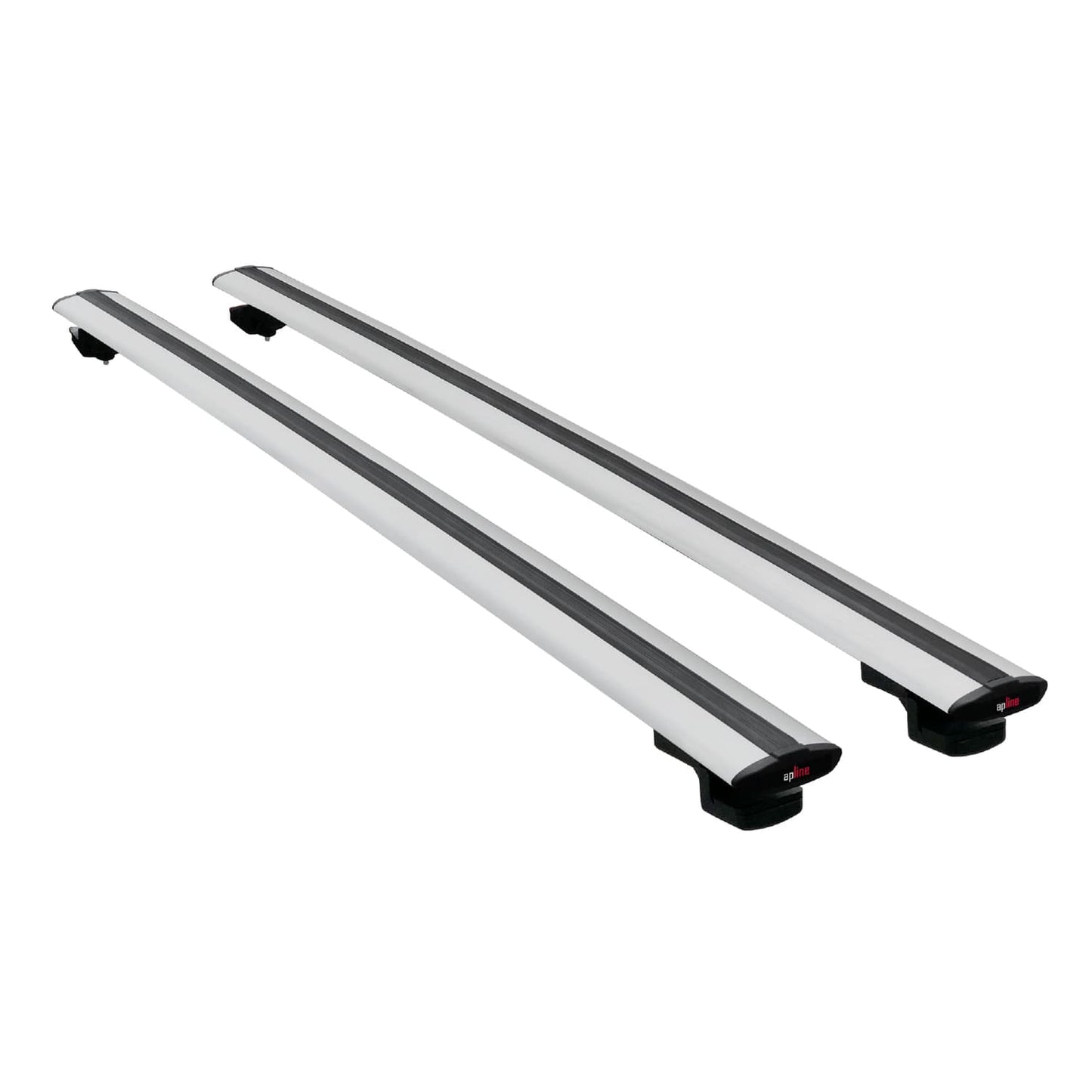 Compatible avec Audi S4 2004-2008 BASIC Model Barres de Toit Railing Porte-Bagages de Voiture Gris Aluminium 2 Barres
