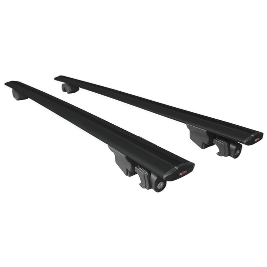 Compatible avec Ford Grand C-Max (C344) Post-Facelift 2015-2019 HOOK Model Barres de Toit Railing Porte-Bagages de Voiture Noir Aluminium 2 Barres