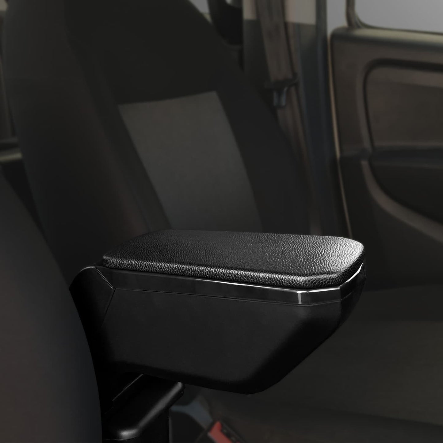 Accoudoir Central pour Renault Clio (4) 2013-2023 Console de Rangement Compartiment Similicuir NOIR