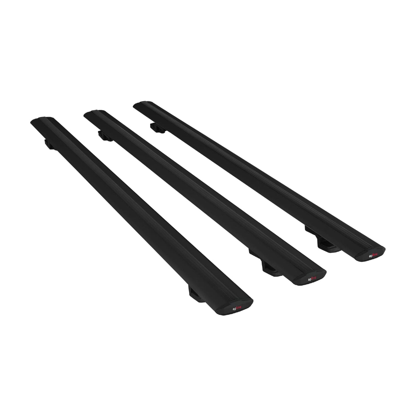 Compatible avec A6 (C6) Allroad 2006-2011 BASIC Model Barres de Toit Railing Porte-Bagages de Voiture Noir Aluminium 3 Barres